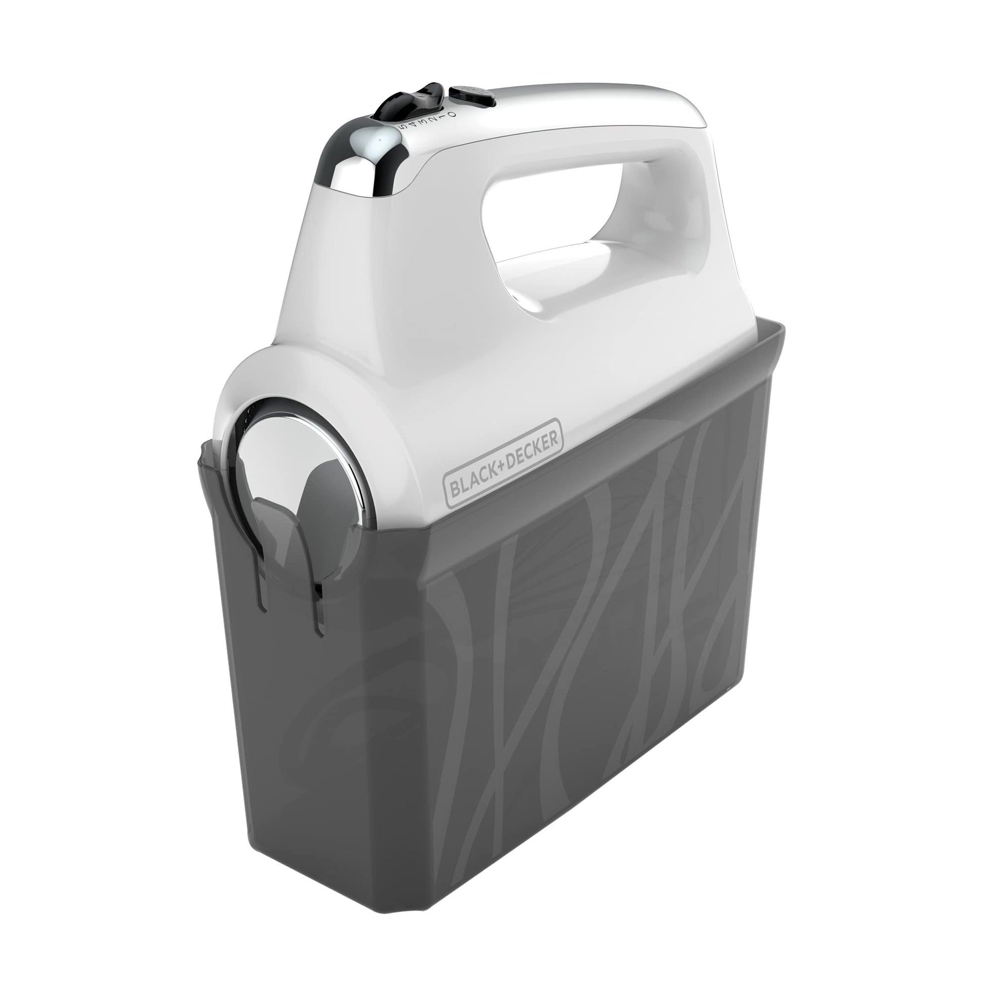 Black+Decker Batidora de mano con diseño único aspas en espiral color blanco MX600W-LA