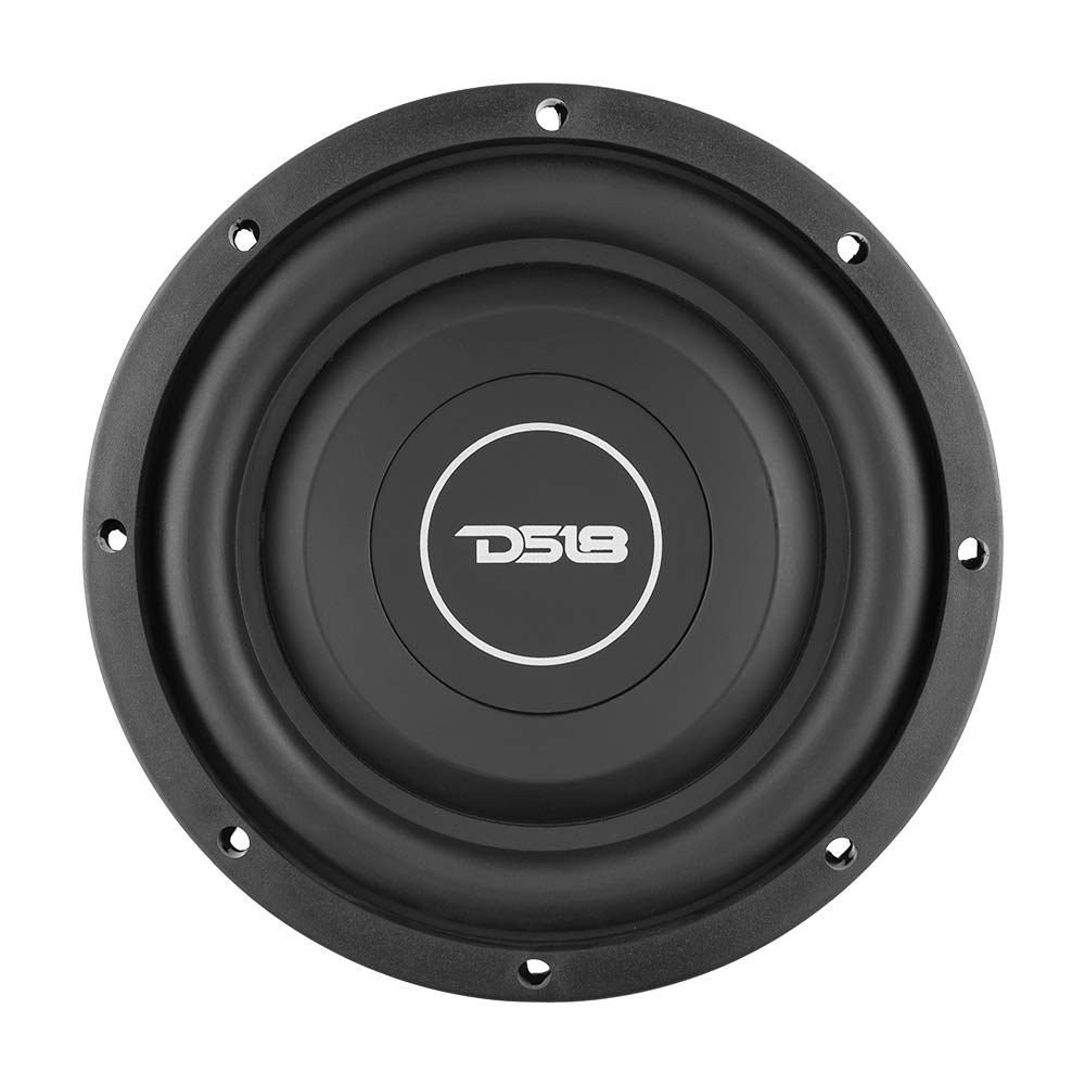 DS18 SRW8.4 8 Subwoofer para automóvil Poco Profundo - 300 vatios, Bobina de Voz única, 4 ohmios (1 Altavoz)