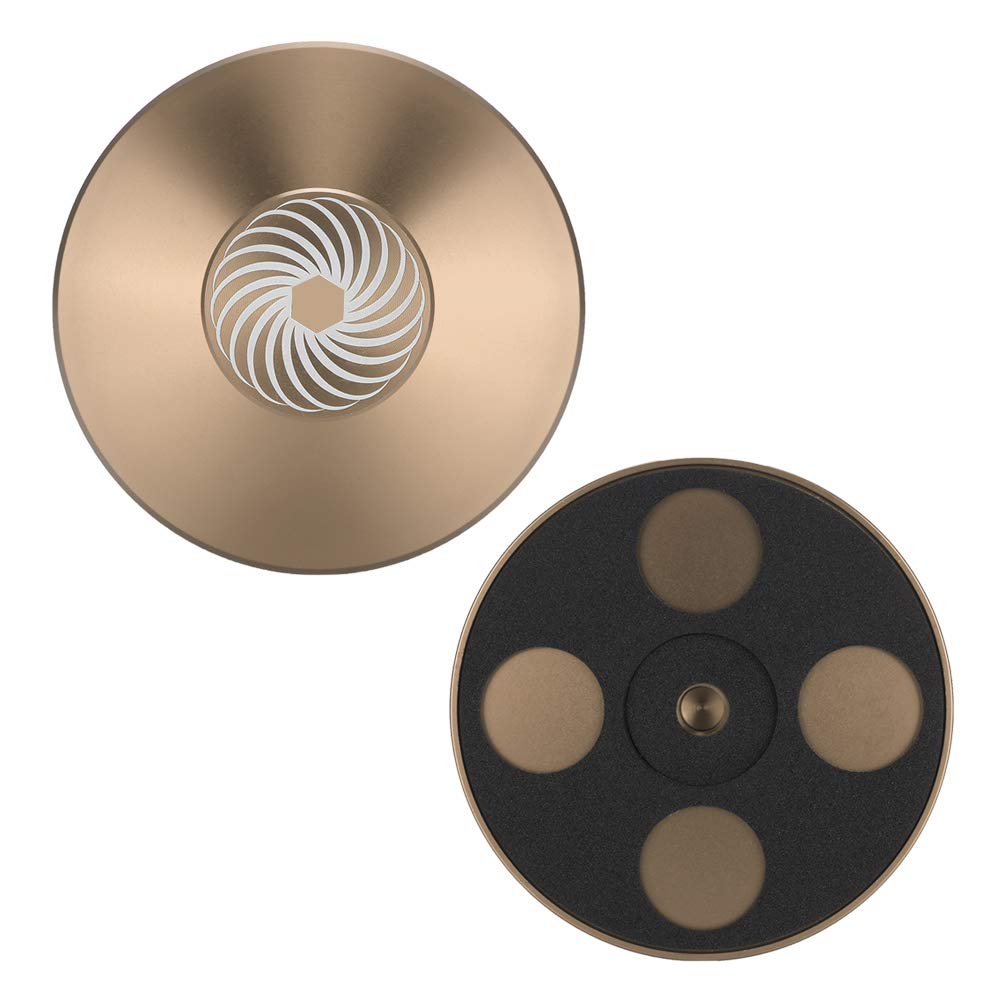 Estabilizador de Discos de Aluminio para LP Vinilo Metálico Rojo Negro Dorado Oro