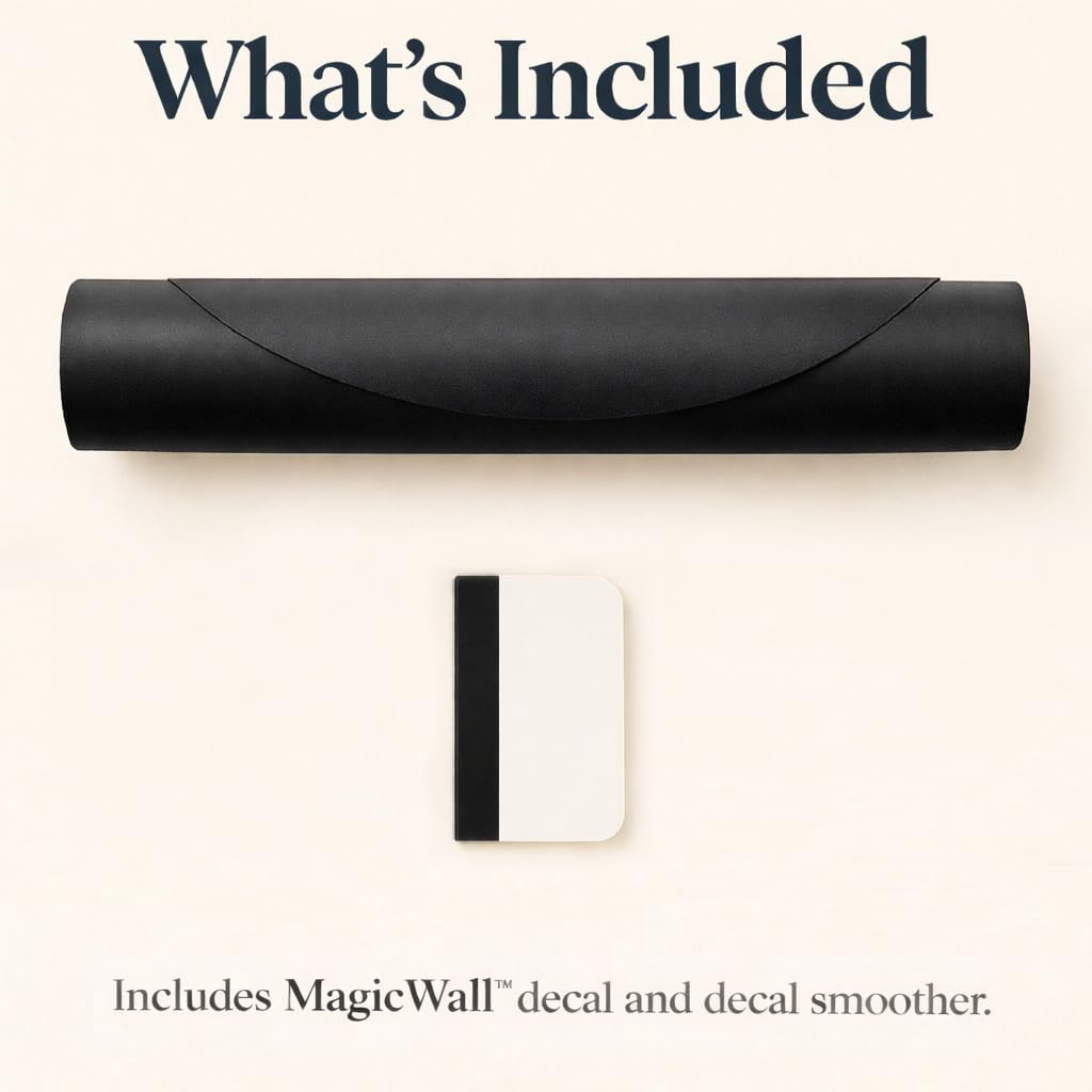 Orelle MagicWall | Calcomanía de arco magnético para pared – Reposicionable y amigable para inquilinos | Adhesivo de pared magnético tipo despegar y pegar, pizarrón | Esenciales para sala de juegos |