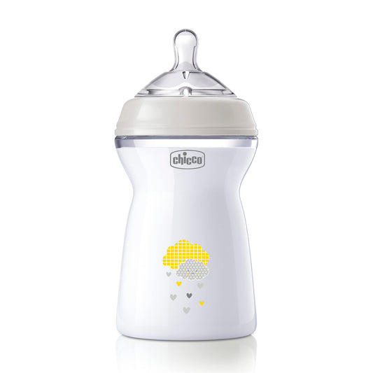 CHICCO, Biberón Natural Feeling, Color Blanco, 330 ml