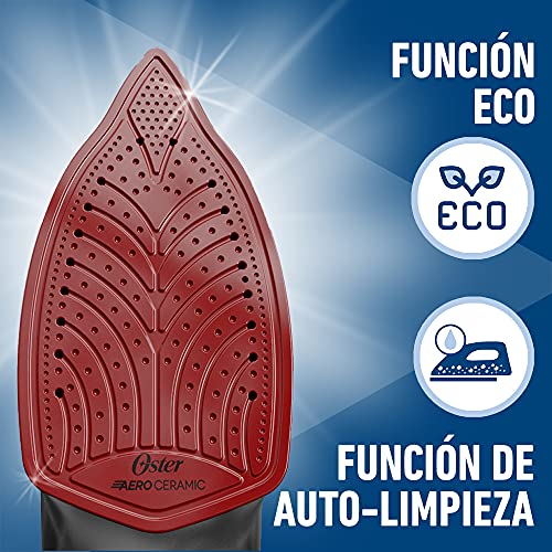 Plancha de Vapor Oster azul con Tecnología Aerocerámica GCSTAC6952