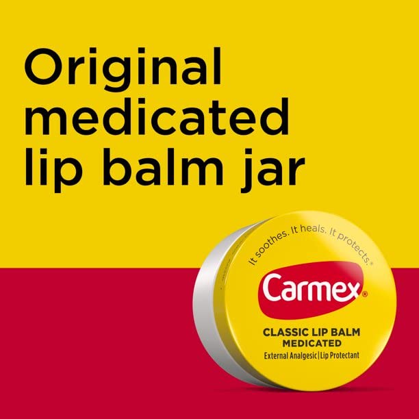 Carmex Classic bálsamo labial medicado, 2 onzas (paquete de 3)