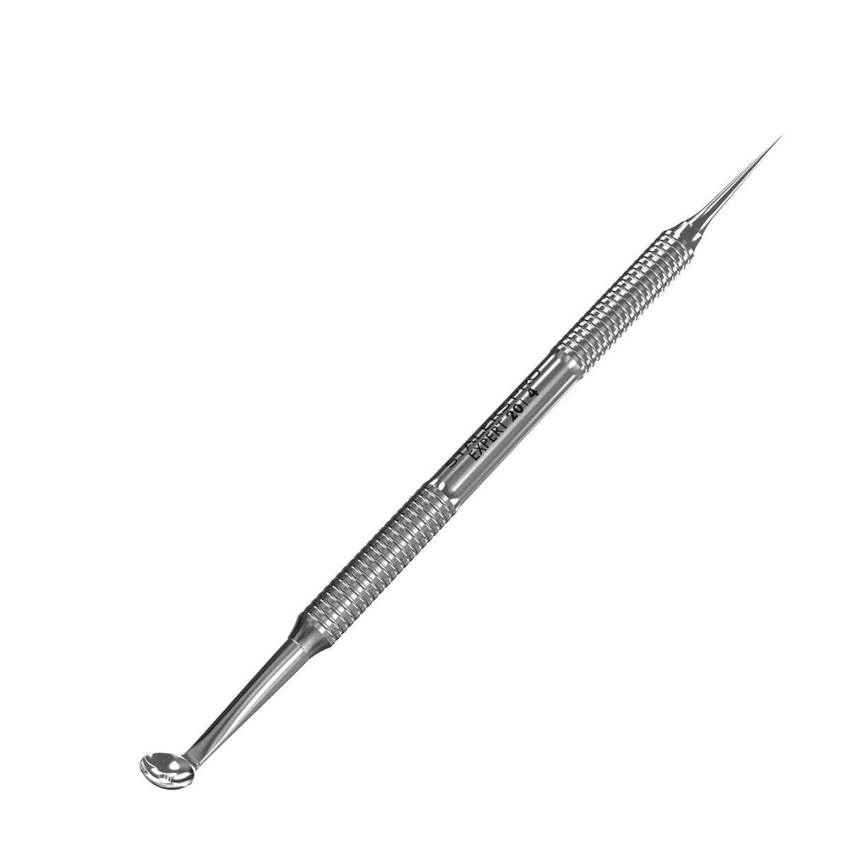 Staleks Pro Cosmetology Herramienta de doble extremo Expert 20 Tipo 4 - Una cuchara y aguja Vidal - Removedor de puntos negros de acero inoxidable - Herramienta extractor de espinillas