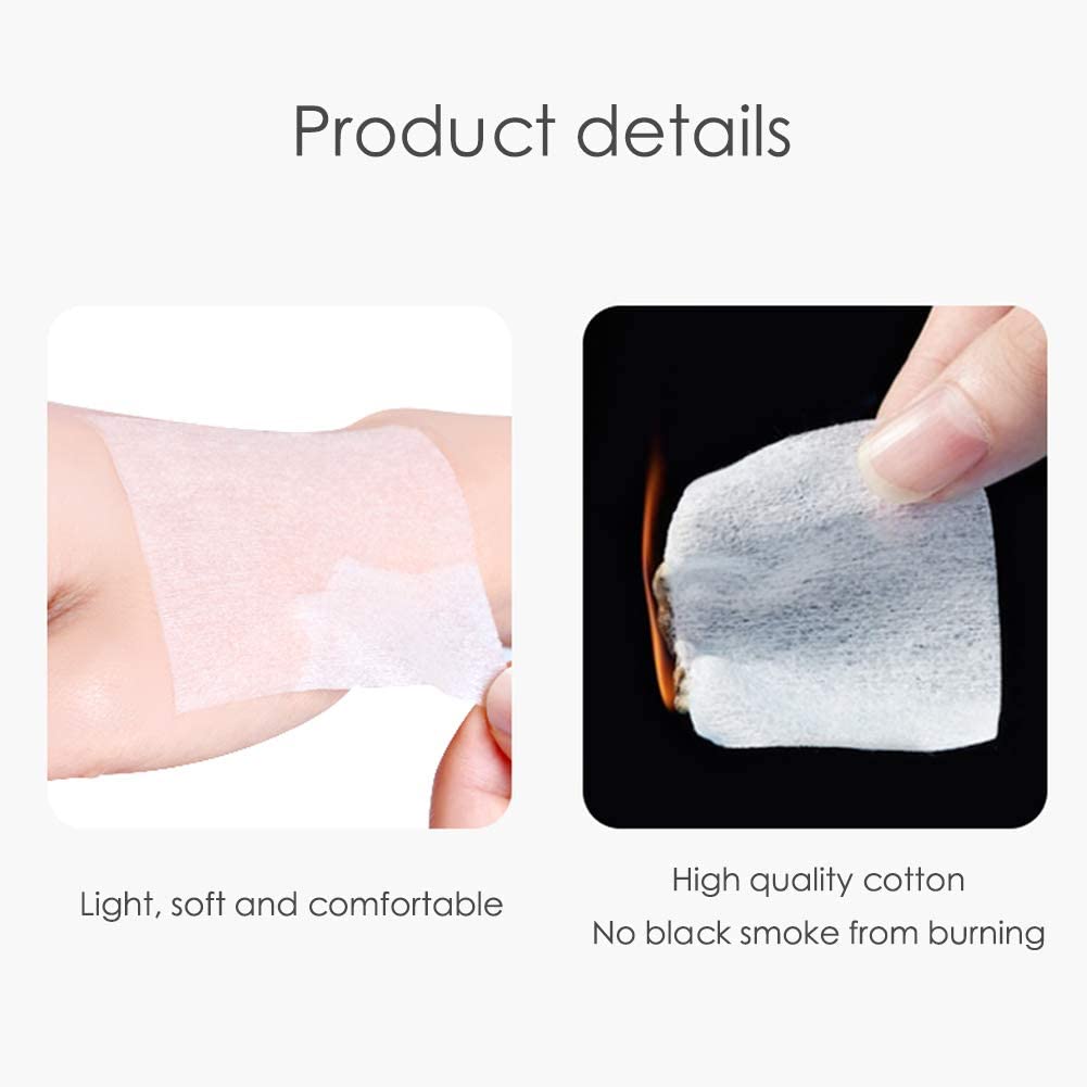 Almohadillas de Algodón Cosmético Ultra Suaves y Delgadas Sin Pelusa para Uñas y Maquillaje