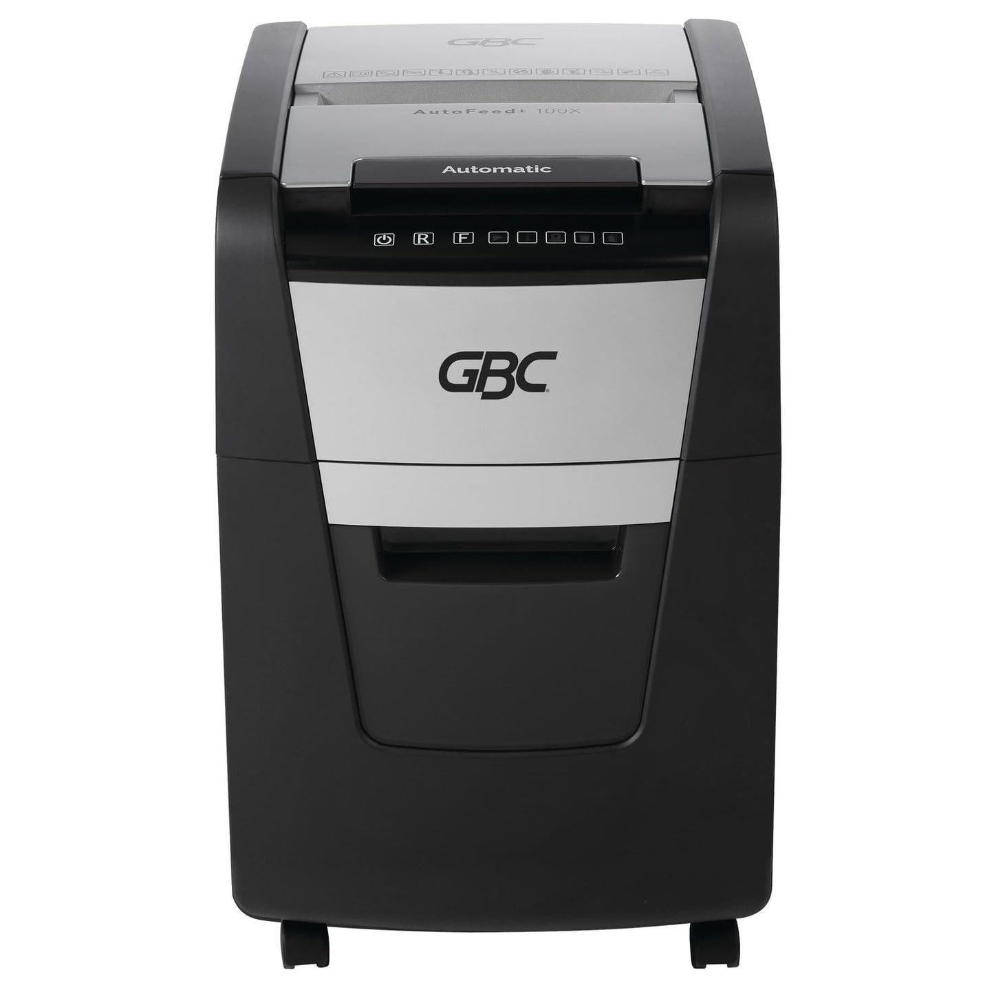 GBC Trituradora de Papel y Grapas, Auto Feed+ 100x, Corte Súper Cruzado P-4 de 100 Hojas, con Cesto de 34 litros. WSM1757602