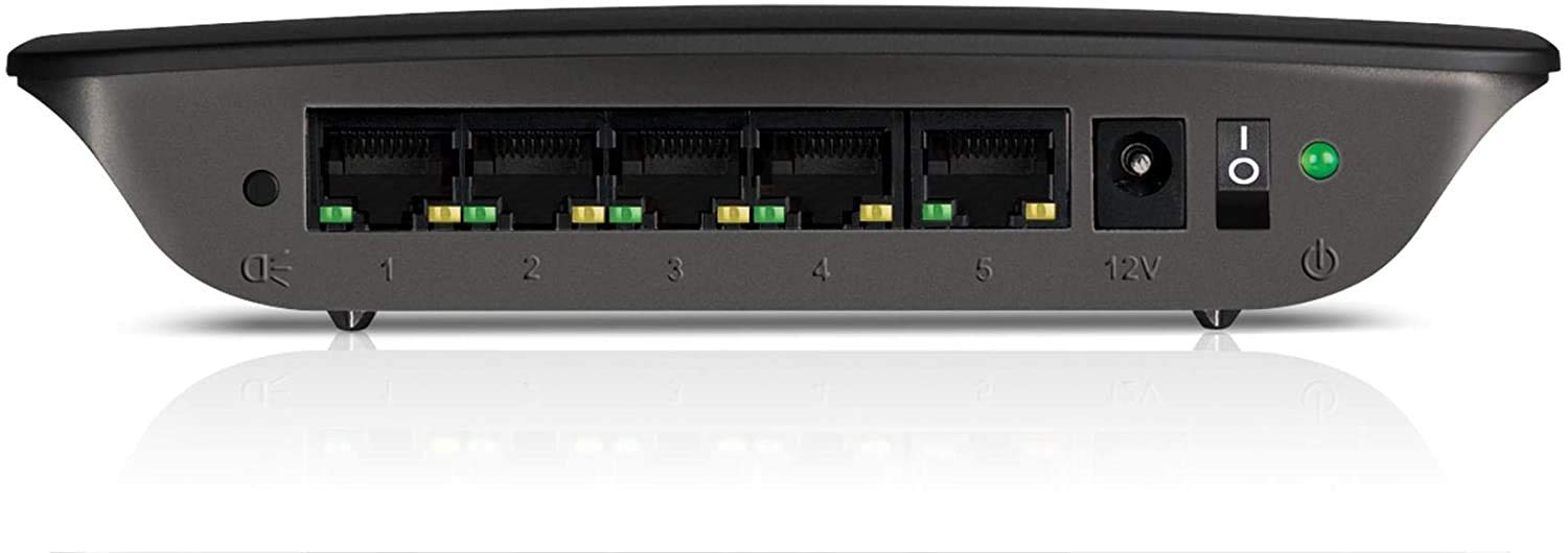 Lynksys 5-Port Gigabit Ethernet Switch - Switch de red, color negro