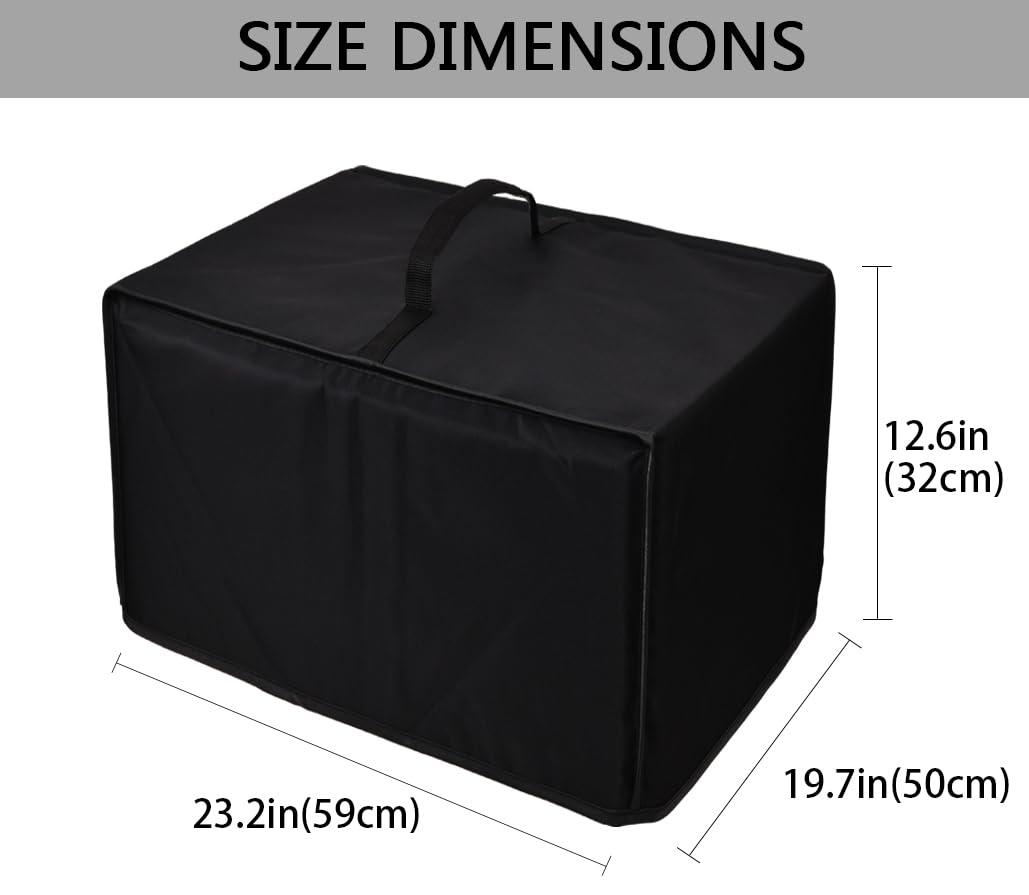 CouldyCasi Funda para Horno Funda de Nylon Resistente al Calor y al Agua Compatible con Ninja DCT451/ DCT402BK/ DCT401 Smart Double Oven (Negro)