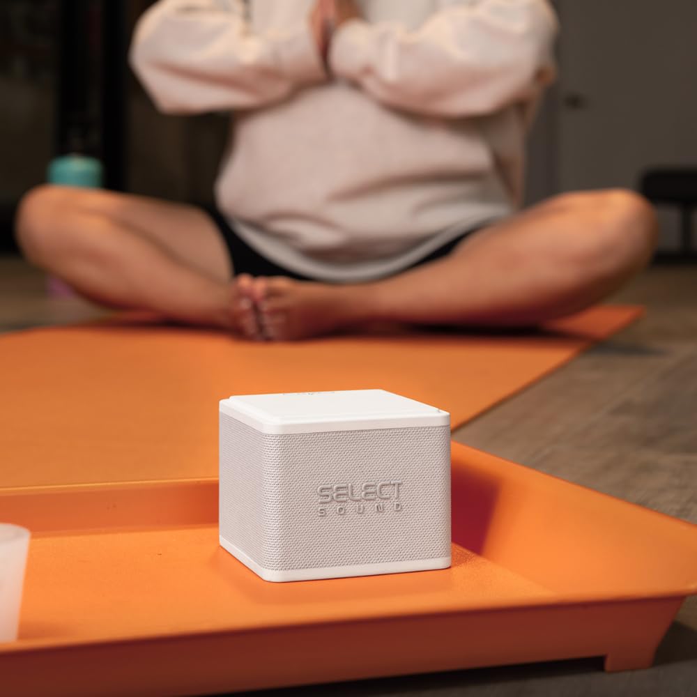 Select Sound Bocina Bluetooth Portátil SS-Cube Magnética, Apilable, TWS Pack de 2 Unidades (Blanco)
