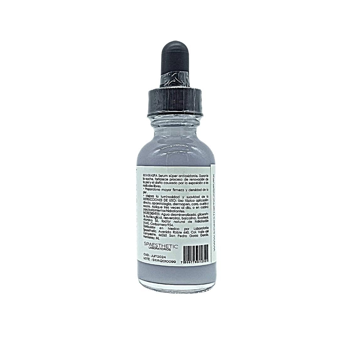 SPAESTHETIC - RESVERASPA - Serum facial hidratante, antioxidante y reafirmante con Resveratrol.