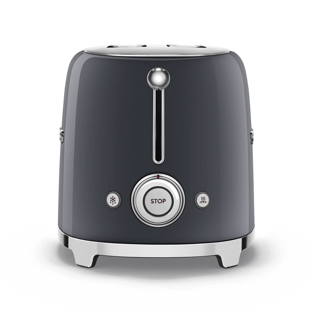 SMEG tostador estética de estilo retro de los años 50 de 2 rebanadas en gris pizarrón