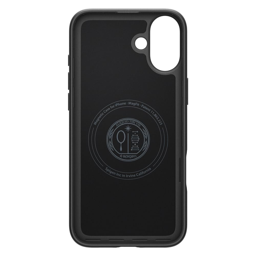 Funda iPhone 16 Spigen Negro MagFit de Ajuste Fino diseñada para Apple