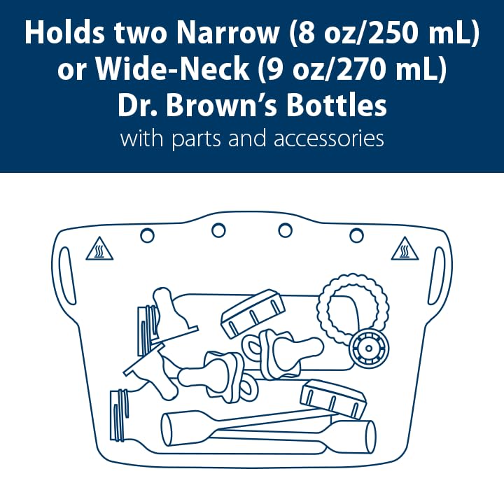 Bolsa Esterilizadora de Vapor Dr. Brown's Silicona Reutilizable para Biberones y Accesorios