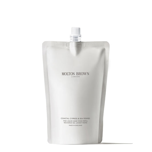 coastal cypress and sea fennel fine liquid hand wash refill 400 ml