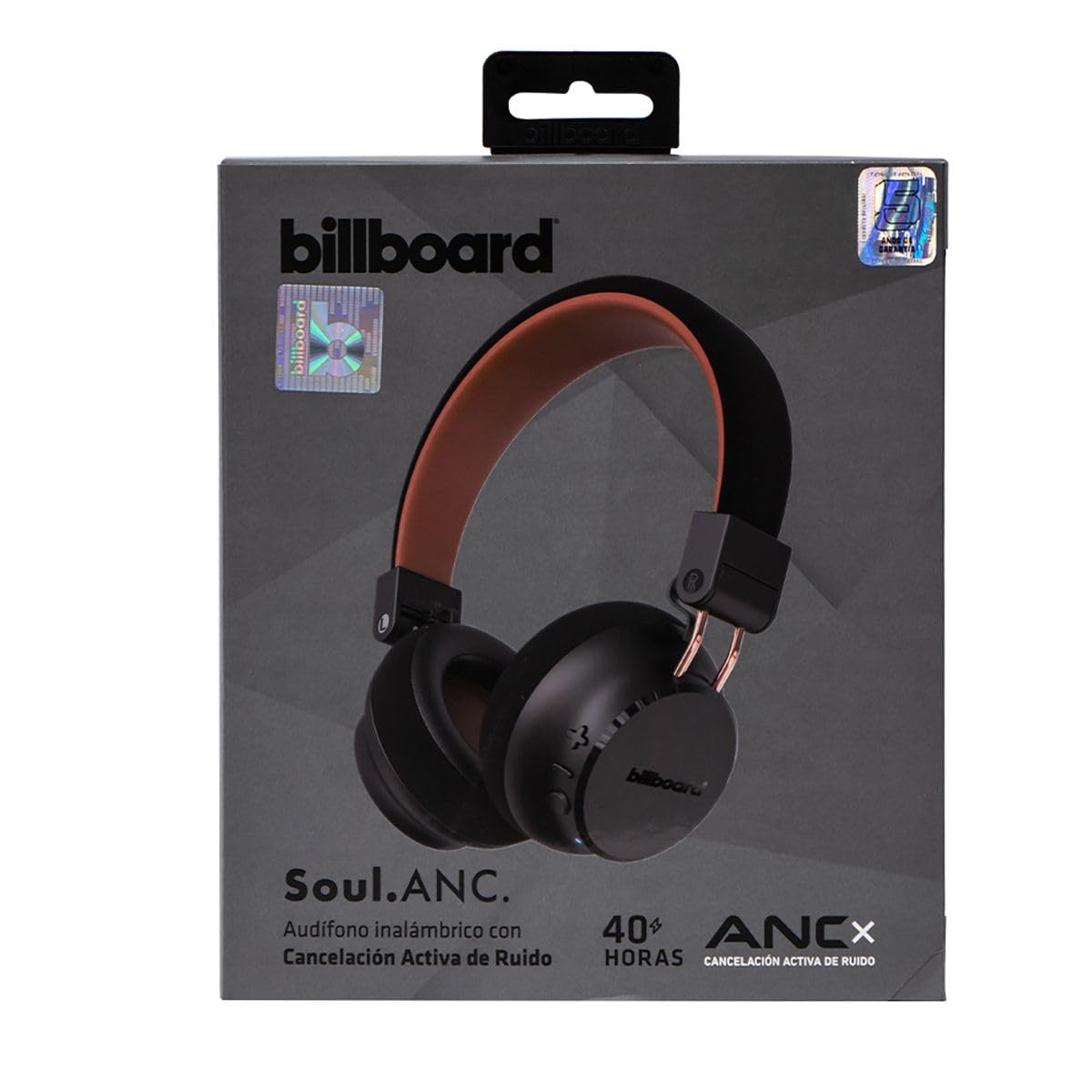 Billboard | Audífonos Soul ANC De Diadema con Cancelación De Ruido | 50 Horas de Batería | Micrófono Incorporado