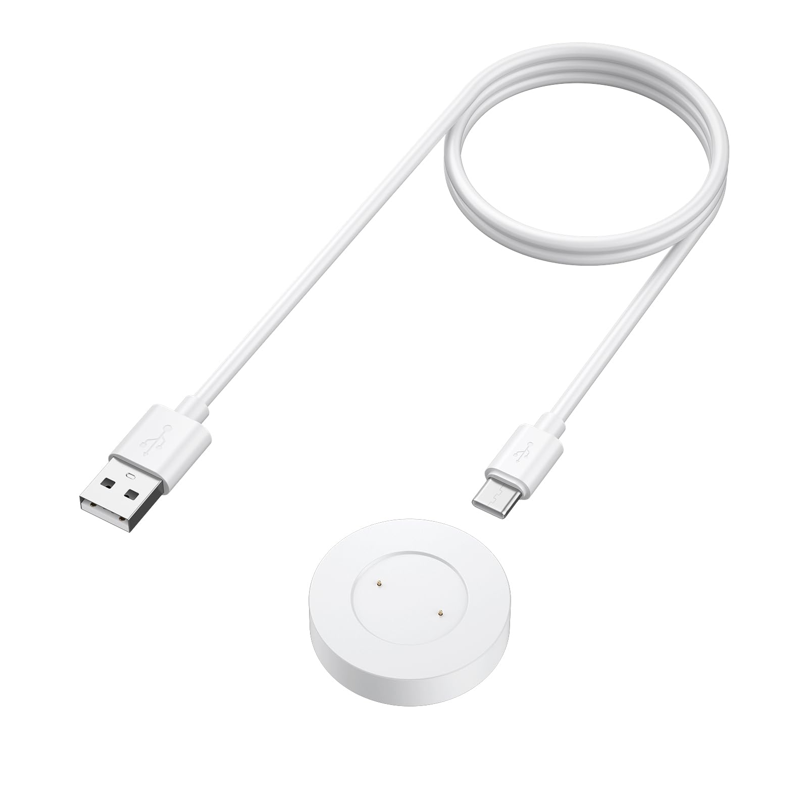 Vancle Cargador para Huawei Watch GT/GT 2/GT 2e, Honor Watch Magic/Magic 2, Honor Watch Dream, Cable de Carga USB 100CM, Blanco