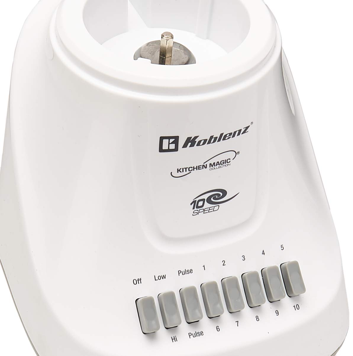 Licuadora Koblenz Deli con Vaso de Plástico de 1.25 L, 10 Velocidades y Función de Pulso de 2 Niveles, 4 Cuchillas de Ultra-duración, Tritura Hielo, Malteadas, Purés, 500 W (LKM-5510 PB)