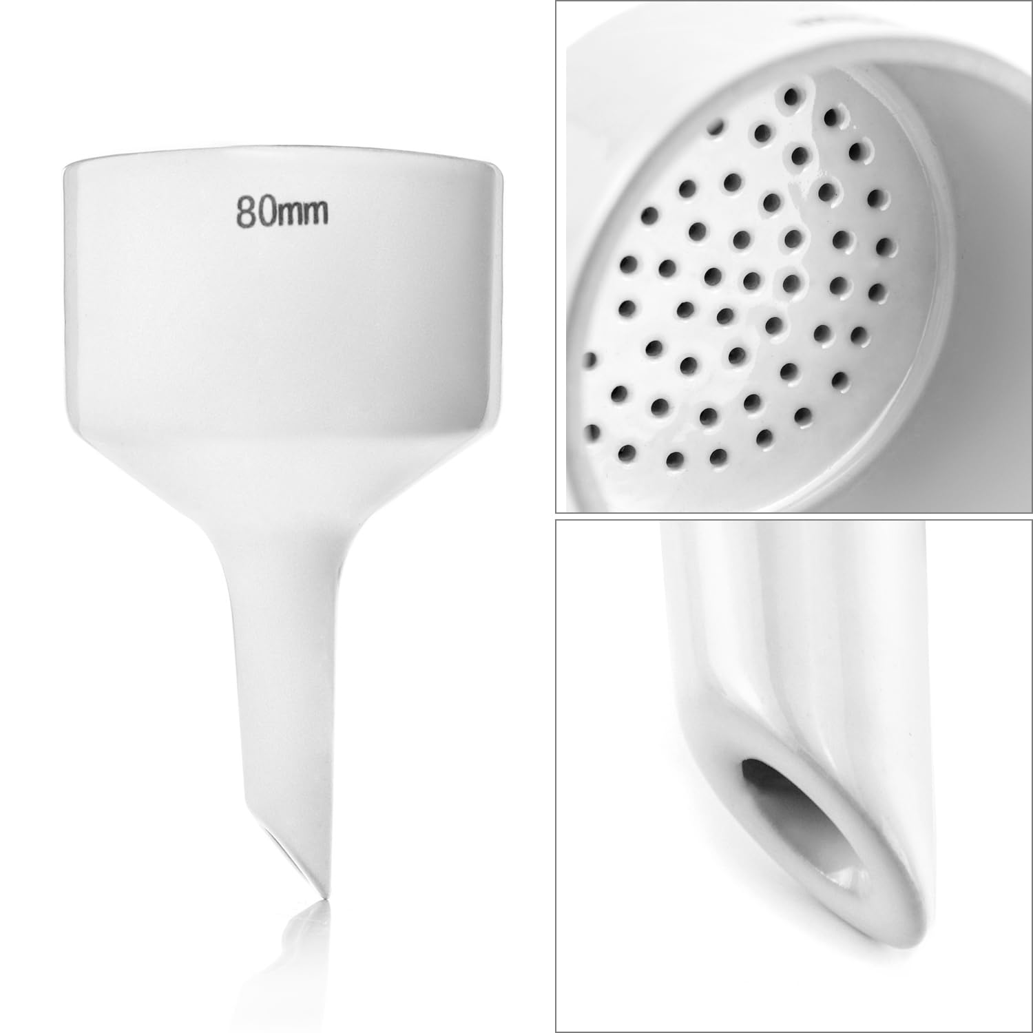 Juego de Embudo QWORK Vidrio Borosilicato 1000 ml 80 mm para Filtrar Paredes