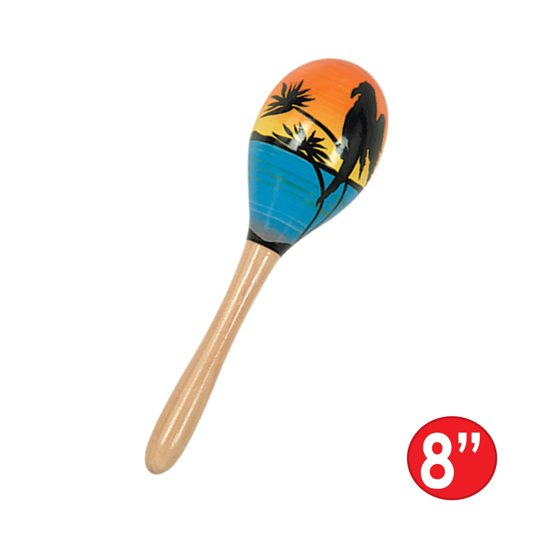 Beistle 60950-8 Tropical Fun Party Maracas, 2 per Package, Multicolored
