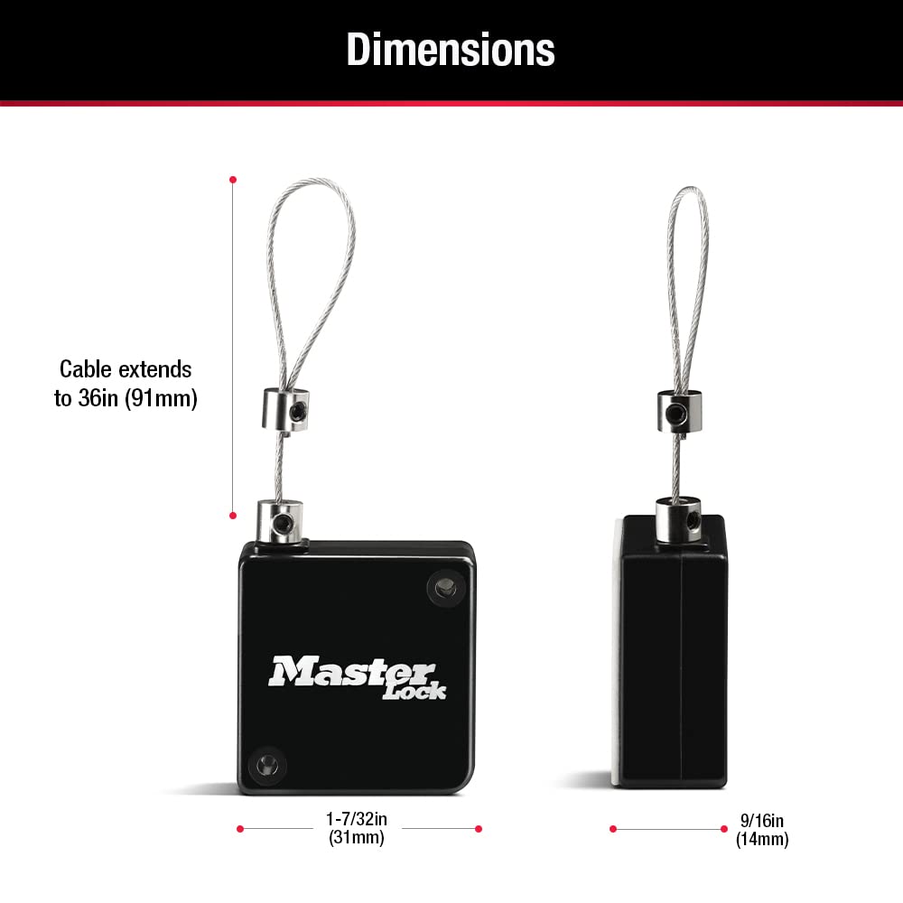 Caja de Bloqueo Retráctil para Llaves Master Lock 5490D