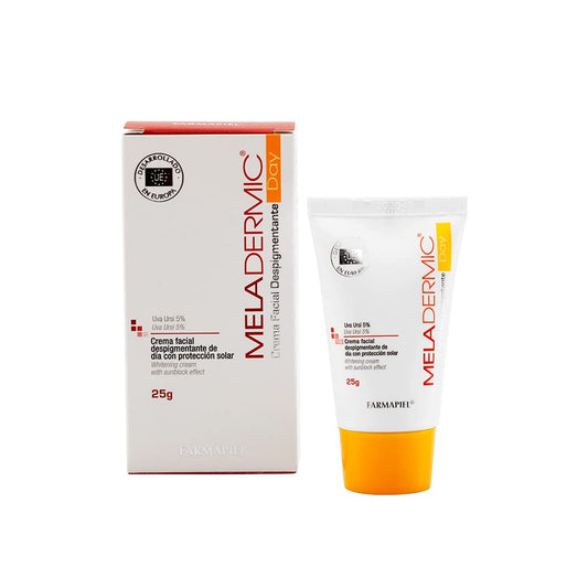 Meladermic Day I Crema Facial antimanchas para Pieles Sensibles I 25 g | Crema de Día con Protección Solar FPS 20 I Ingredientes naturales | Hidratación Profunda | Testado Dermatológicamente