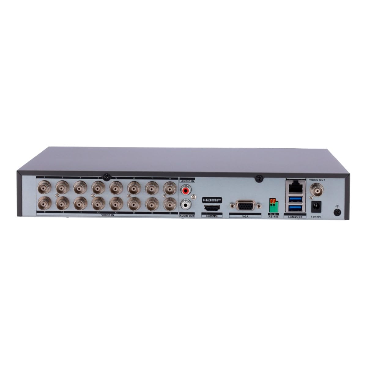 Hikvision DVR 16 Canales TURBOHD + 8 Canales IP / 5 Megapixel Lite - 3K Lite/Audio de Dos Vías por Coaxitron/Reconocimiento Facial/ACUSENSE / 1 Bahía de Disco Duro/Salida de Video en Full HD