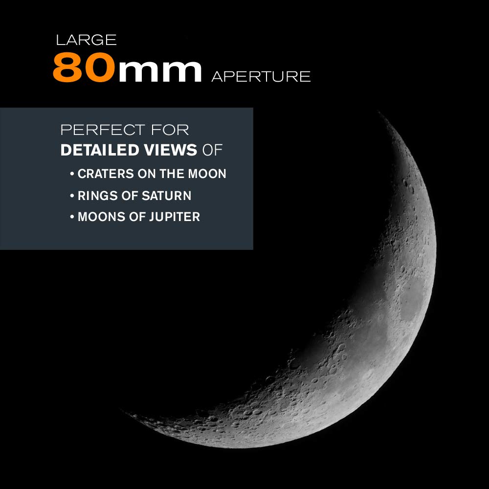 Celestron 80LCM Computerized Telescope (Black)