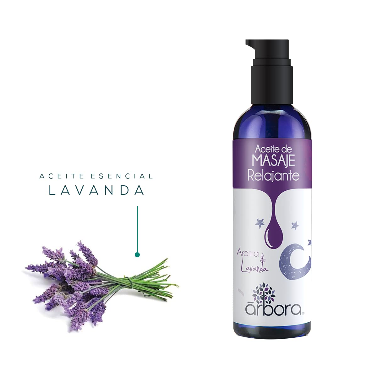 Set de Aceites para Masaje Árbora Sándalo Cítrico Lavanda con Esenciales Puros para Aromaterapia