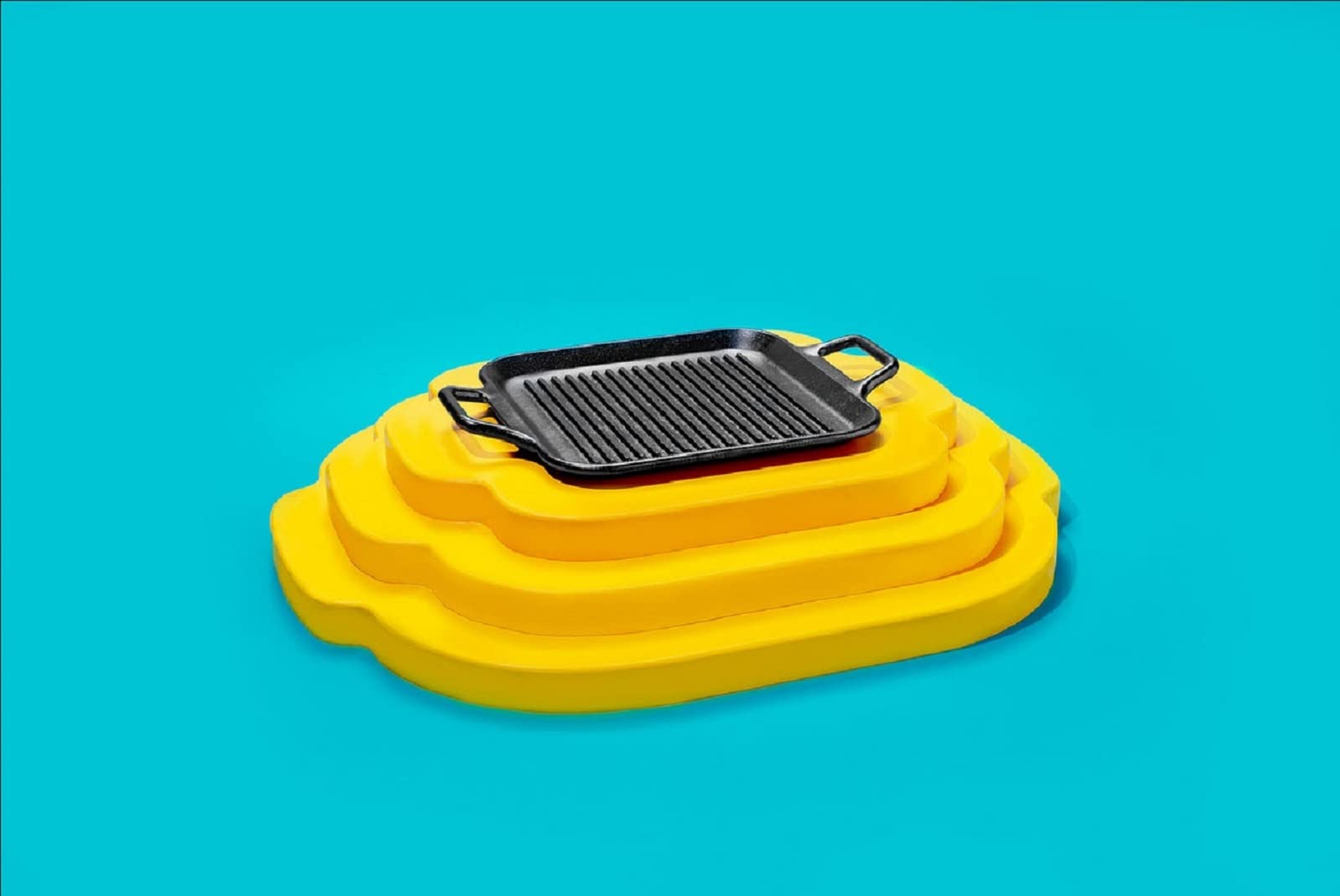 Lodge BOLD - Sartén de hierro fundido sazonado de 12 pulgadas con asas de bucle, utensilios de cocina de diseño