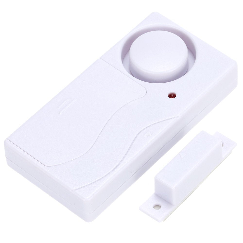 Alarma de Puertas y Ventanas Mengshen Blanca Inalámbrica con Control Remoto