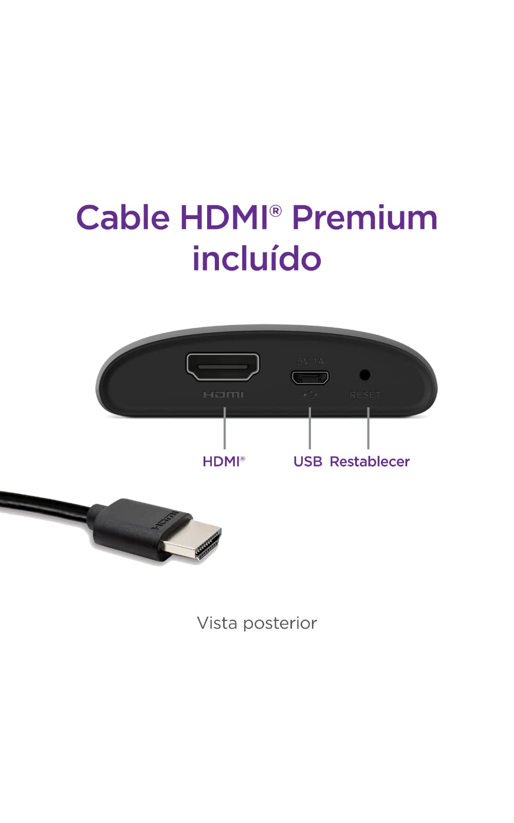ROKU Express Dispositivo de Streaming HD con Garantía de 12 Meses en México