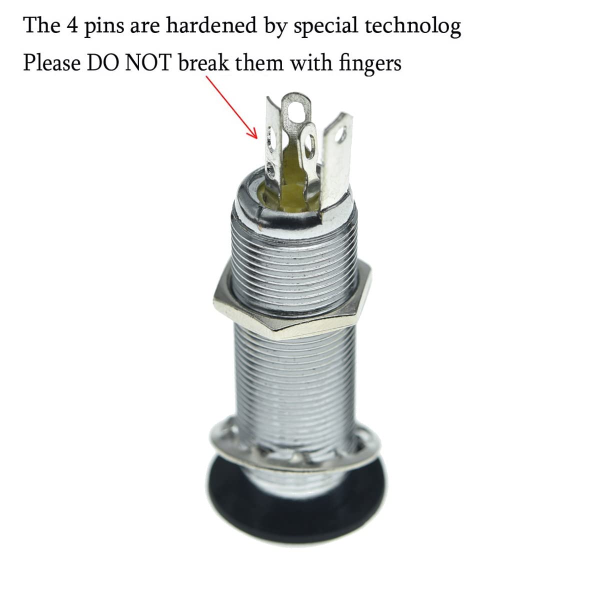 KAISH - Bajos estéreo de cobre para guitarra de 1/4 pulgadas, con conector estéreo o overol chapado en cromo