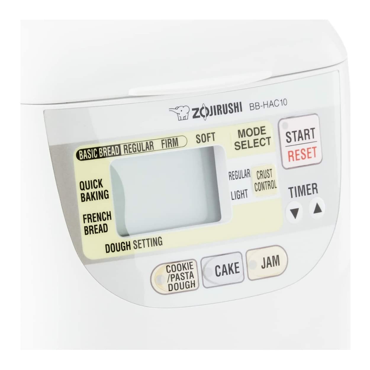 Panificadora Zojirushi BB-HAC10 Blanco Programable Mini 1 Libra