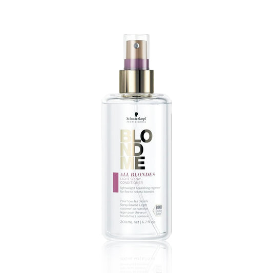 BLOND ME - All Blondes Spray Acondicionador Ligero 200 ml, con Tecnología 3D Bond Creation y el Complejo Silk Protein, Desenreda al Instante y Mejora Peinabilidad, Hidrata el Cabello