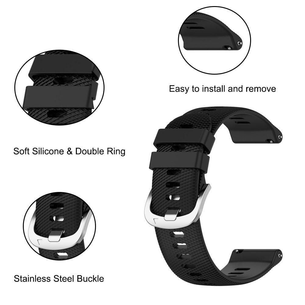 Correas De Reloj Waekethy Rosa Morado Gris Compatible con Garmin Vivoactive y Venu