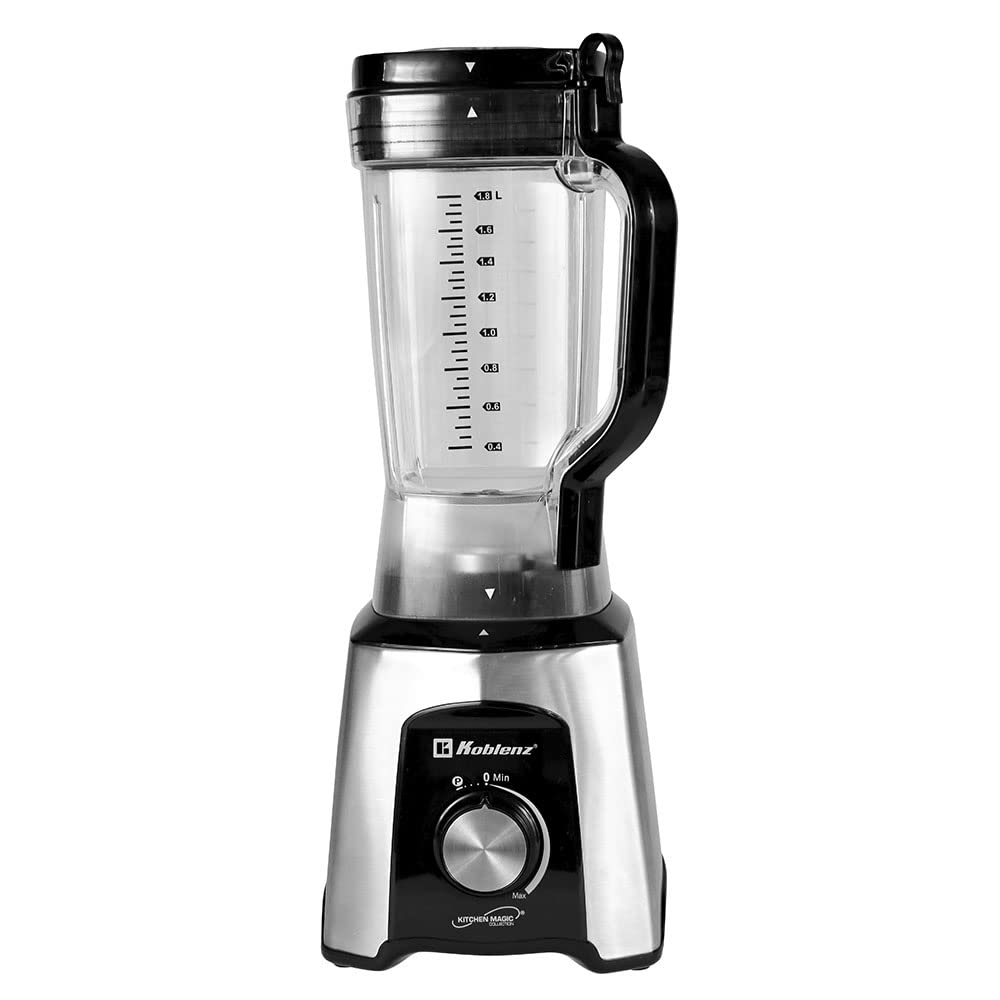 Licuadora Koblenz Multi Speed con Vaso de Plástico de 2L de Capacidad que No Guarda Olores, Control de Perilla de Velocidad con Función de Pulso, 1200 W, Smoothies, (LKM-6529 VVI)