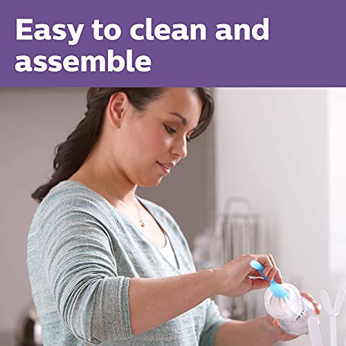 Biberón de Vidrio Natural Philips Avent 8 Onzas con Boquilla de Respuesta Natural Flujo Medio