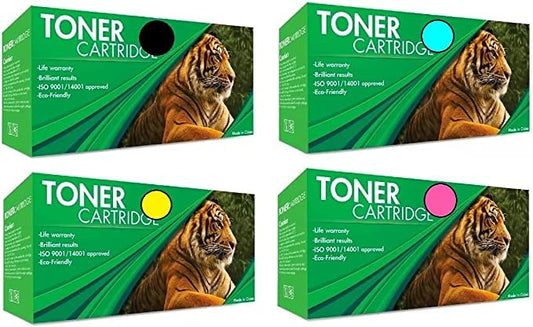 Genérico Kit 4 Colores Toner Ce310a, Ce311a, Ce312a, Ce313a, 126A, CF350A Serie de Color CP1025 / CP1025NW / Pro MFP M176N / M177FW