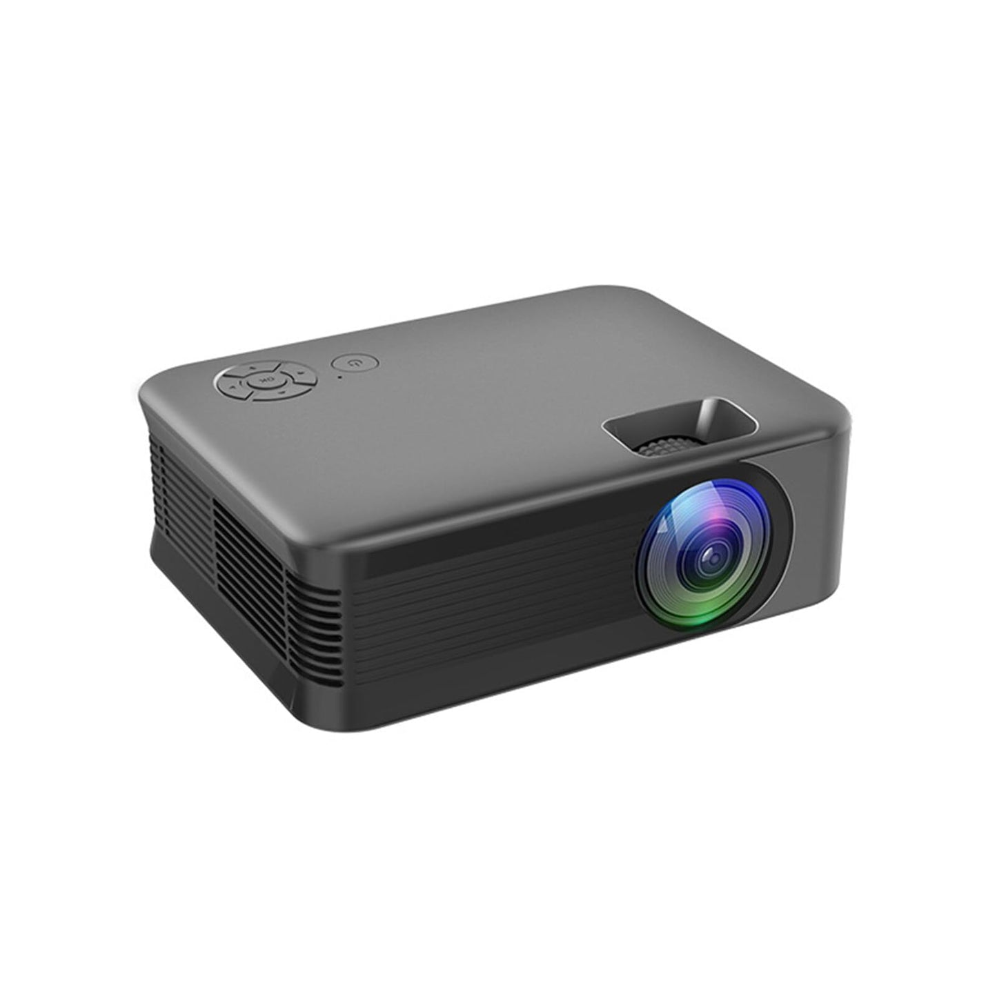 Proyector Mini Yolispa Blanco con WiFi y Bluetooth para Cine en Casa Compatible con Smartphone y Laptop