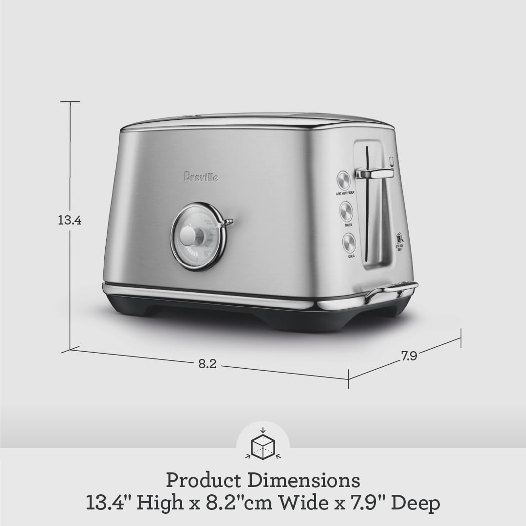 Breville Luxe tostador de 2 rebanadas BTA735RVC, pastel de terciopelo rojo