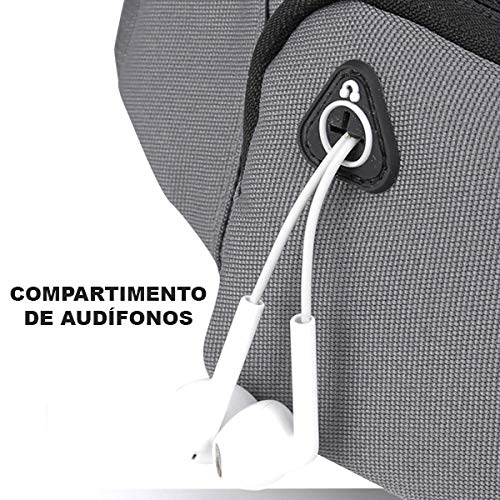 BLACK MAMUT Cangurera para Correr, Ligera, Hombre, Mujer, Porta Teléfono, Impermeable, Deporte, Ejercicio, Viaje, Campismo, Senderismo, Ciclismo, Aire Libre, Riñonera, Gran Capacidad, Ajustable