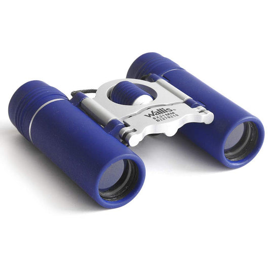 Binocular Compacto Wallis Azul Plata Pequeño