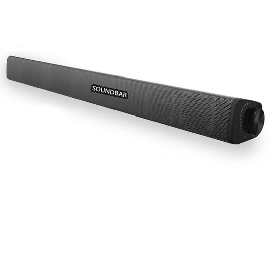 Barra de Sonido Portátil Bluetooth 5.0 con Control Remoto y Cable Óptico de 30 W con Subwoofers Integrados
