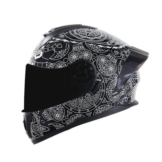Casco para Moto Integral Boston - Casco Motocicleta Marca Edge - Visor Doble ANTIVAHO - Cascos para Motos Certificados Dot Moto - Accesorios para Moto Motocross Motocicleta Mujer Hombre (Neon, XL)