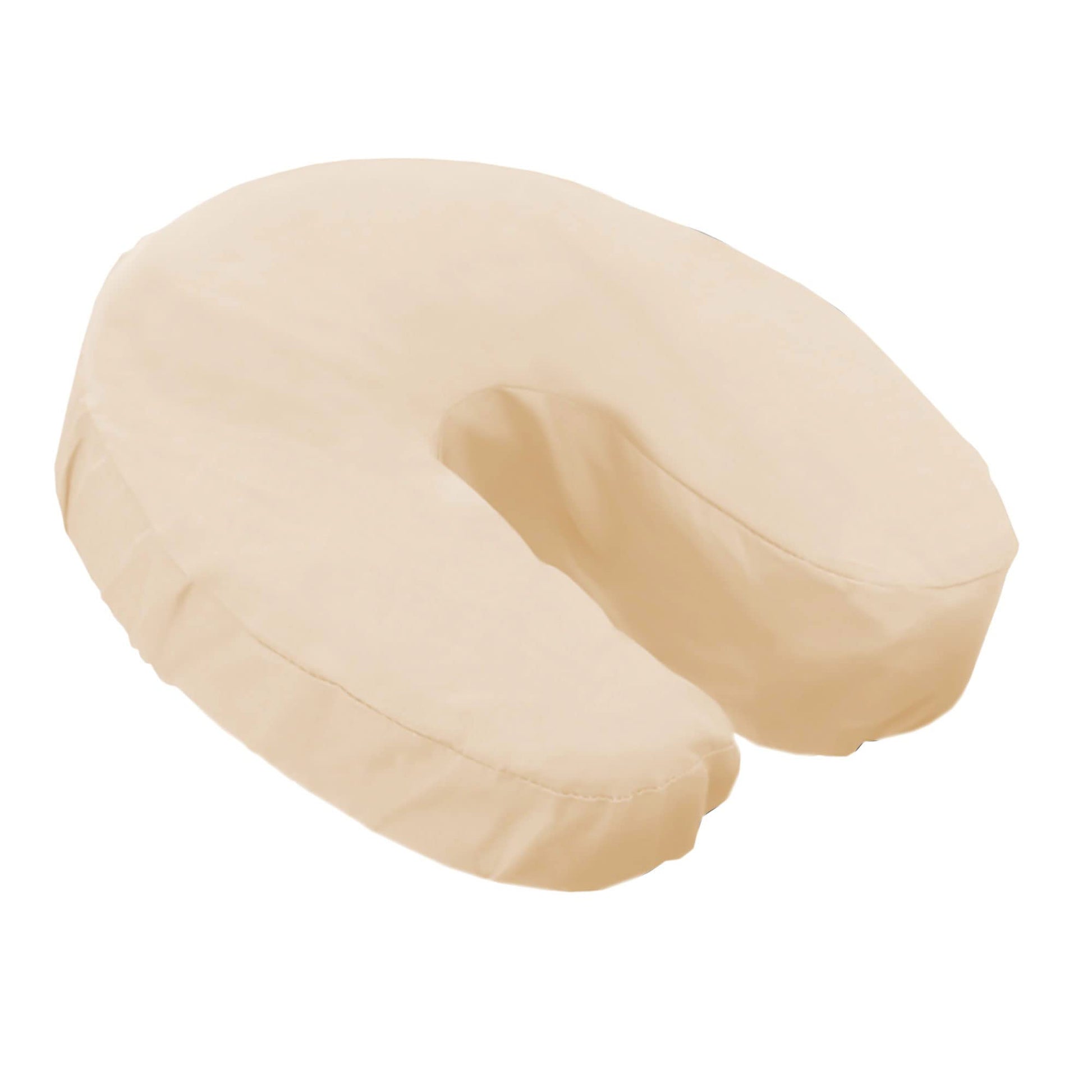 LONDON LINENS Soft & Heavy Microfiber Massage Tables Face Cradle Covers Cozies Fitted- 4 Pieces (4, Natural)