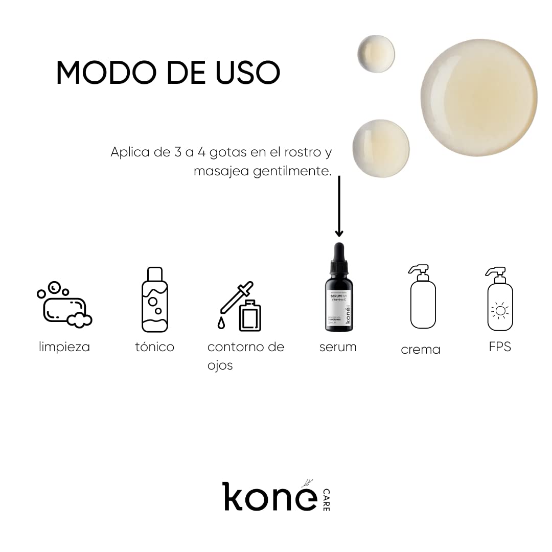 Koné Care Serum Nº 1 Vitamina C con aloe vera, lavanda y ácido ascórbico 30 ml