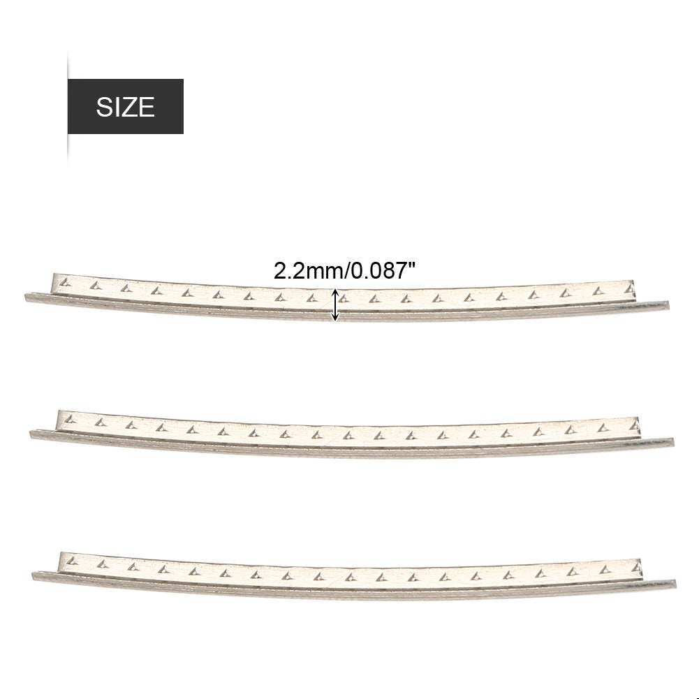 Juego de 24 cables de traste, alambre de cobre de 2,2 mm para guitarra eléctrica