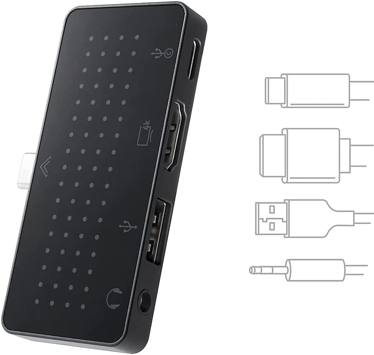 Concentrador USB-C Twelve South StayGo Mini Ultrafino para tabletas Tipo C, portátiles y iPad Pro, MacBook de uso en hogar, oficina y viajes