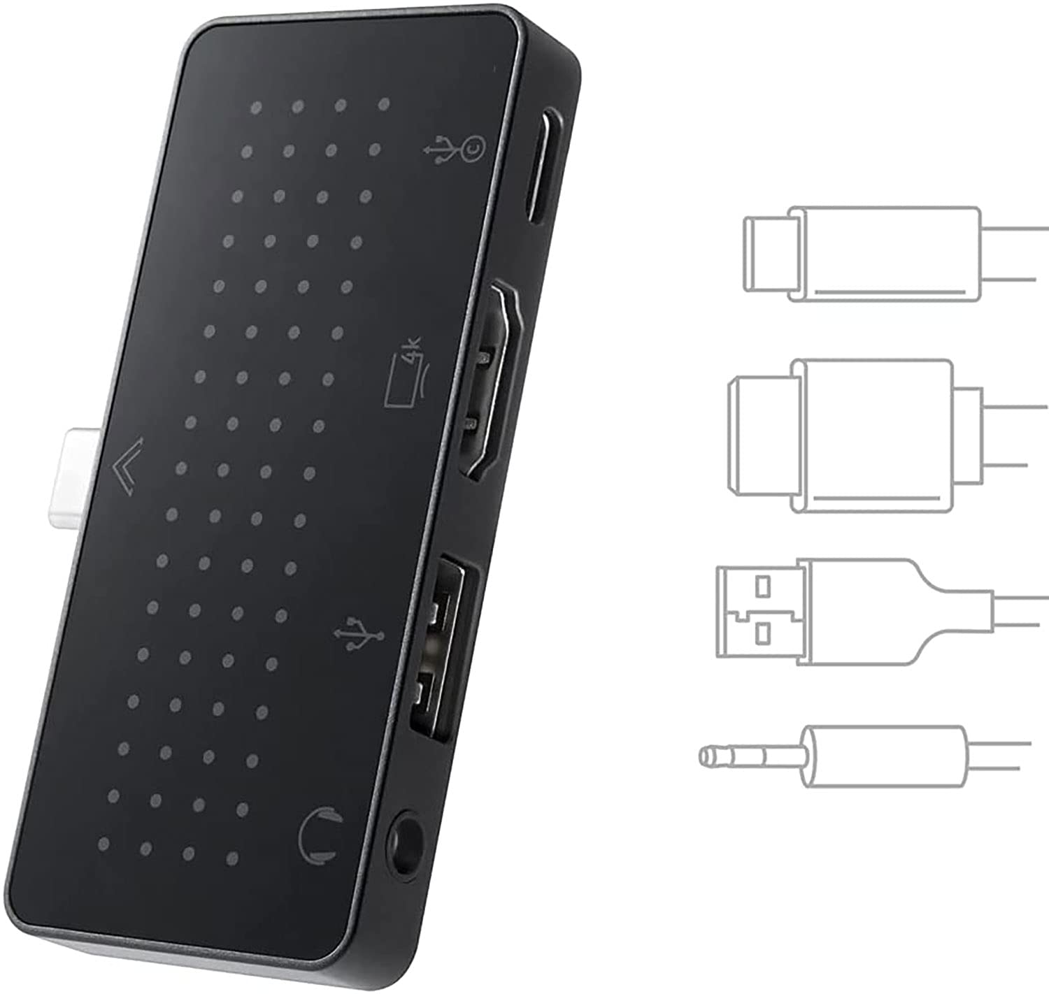 Concentrador USB-C Twelve South StayGo Mini Ultrafino para tabletas Tipo C, portátiles y iPad Pro, MacBook de uso en hogar, oficina y viajes