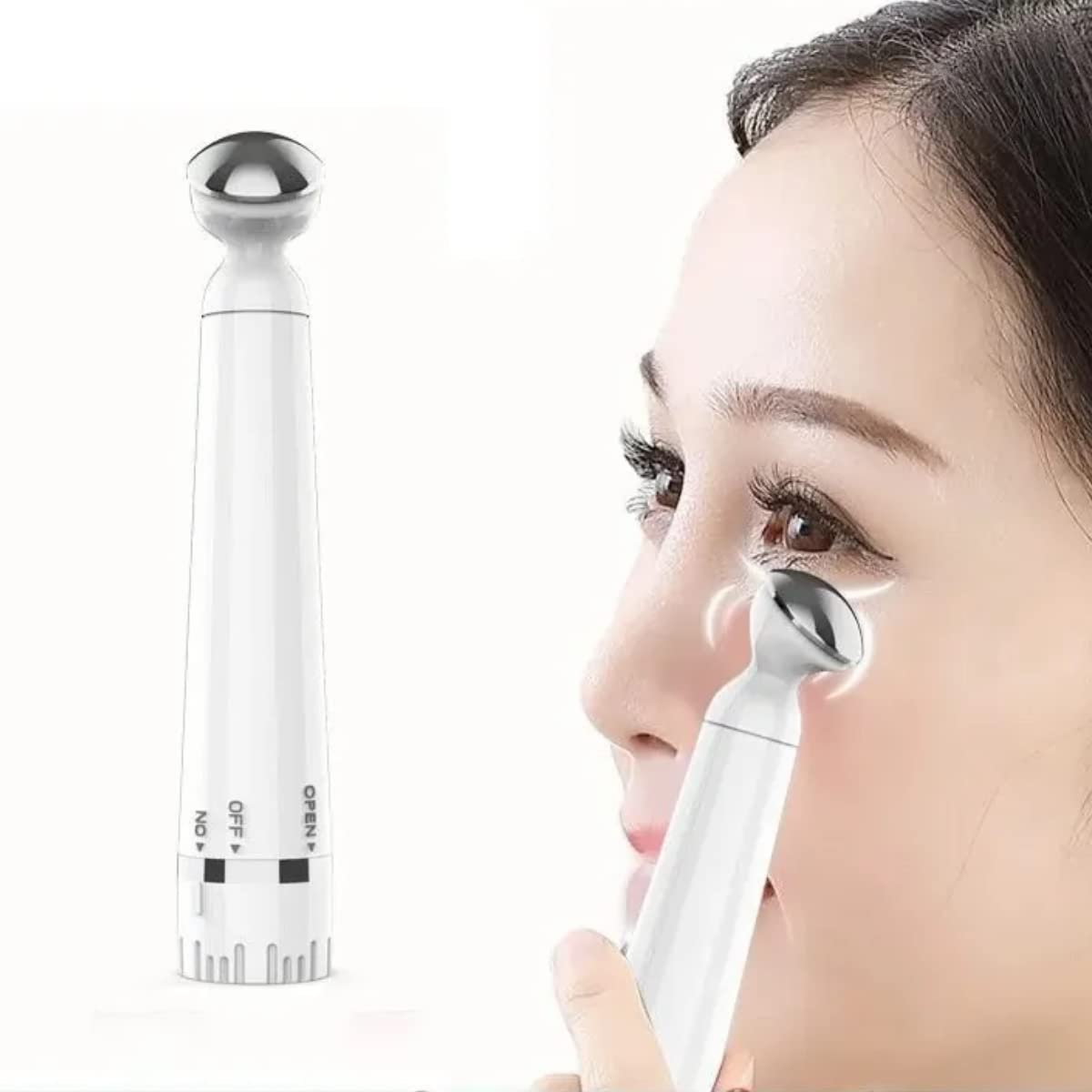 Masajeador Anti-arrugas Eléctrico Para Ojos Reafirmante Ojos, Antiarrugas eléctrico Masajeador de Ojos por vibración, Círculos Oscuros Anti envejecimiento, Masajeador de Ojos Antiarrugas, Portátil, Cuidado de los Ojos